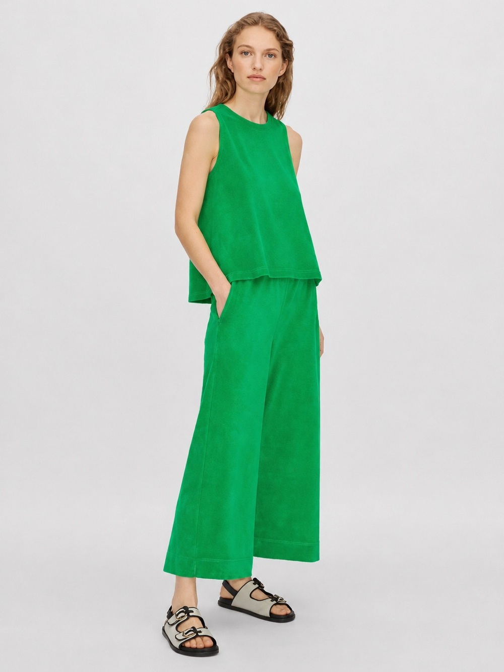 ME+EM Toweling Set in Emerald Green